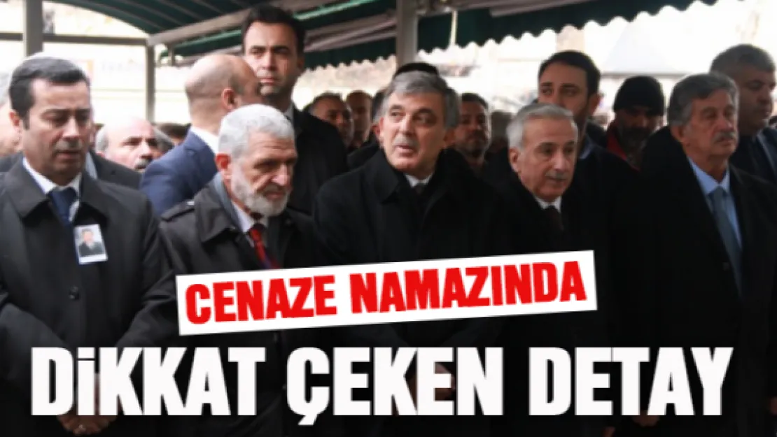 CENAZEDE DİKKAT ÇEKEN DETAY