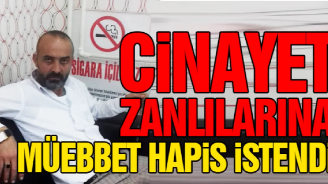 Cinayet zanlılarına müebbet hapis istendi