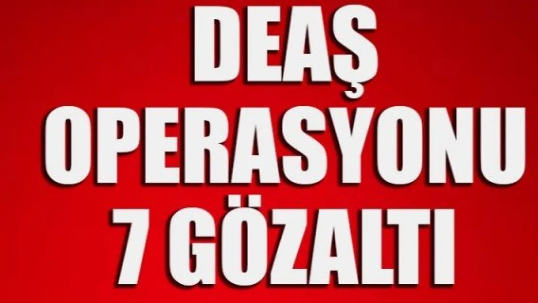 DEAŞ  OPERASYONU 7 GÖZALTI