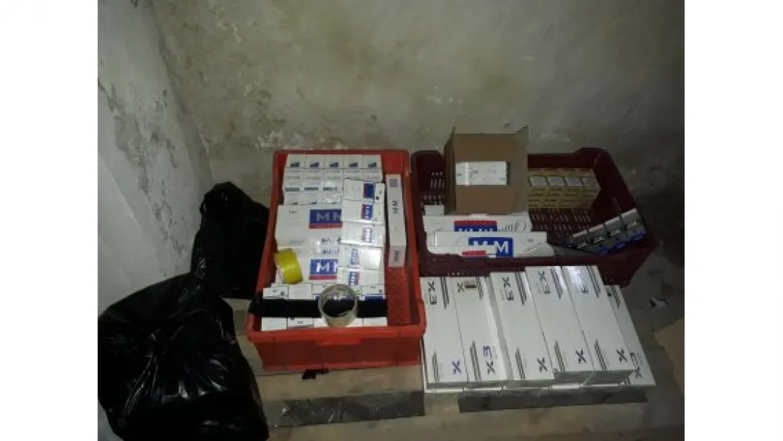 Kaçak sigara operasyonunda bir Suriyeli gözaltına alındı