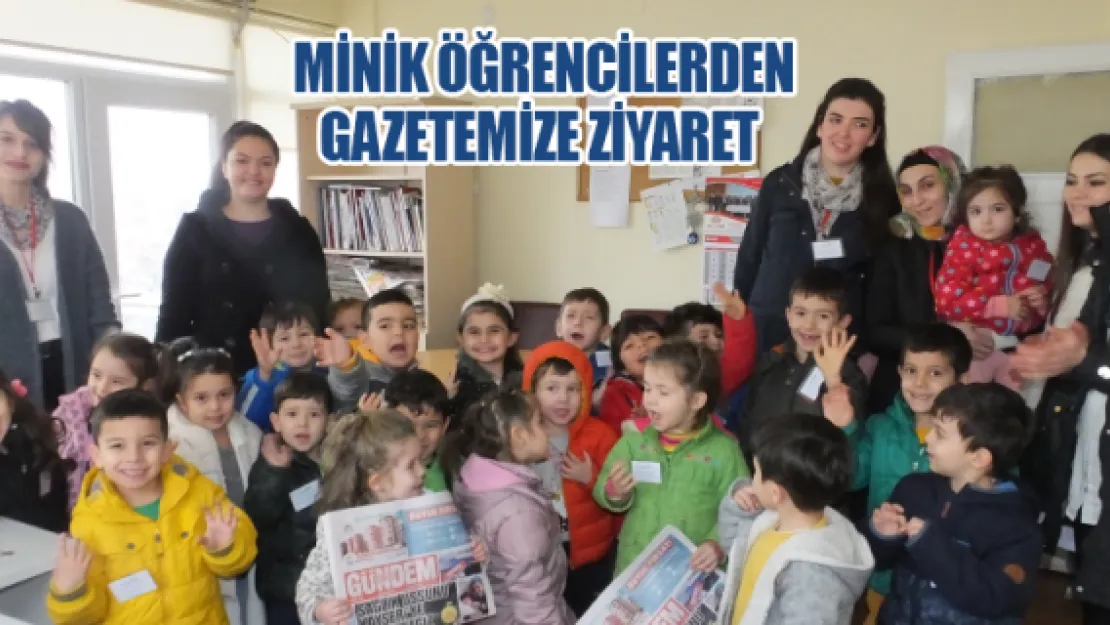 Minik öğrencilerden gazetemize ziyaret 