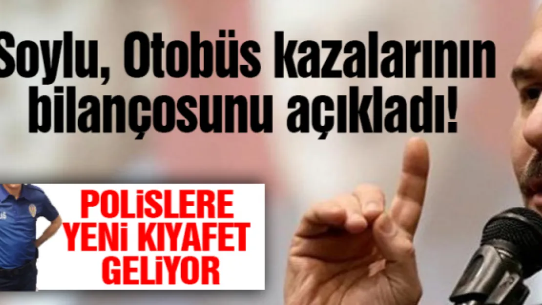 Otobüs kazalarının bilançosunu açıkladı!