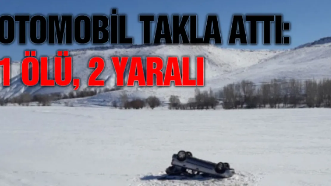 Otomobil takla attı: 1 ölü, 2 yaralı 