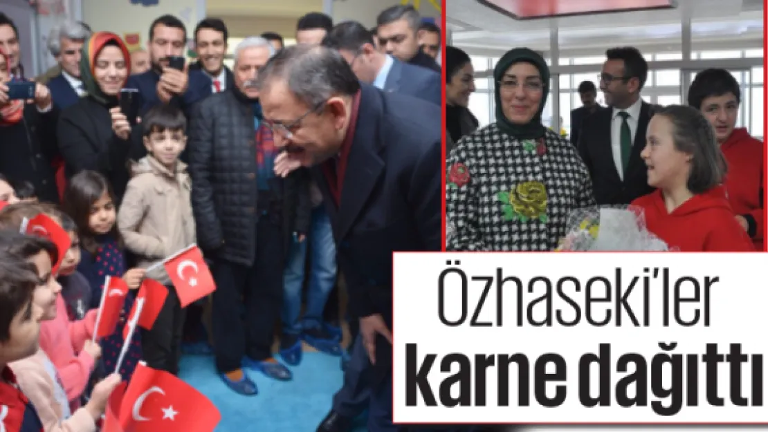 Özhaseki'ler karne dağıttı