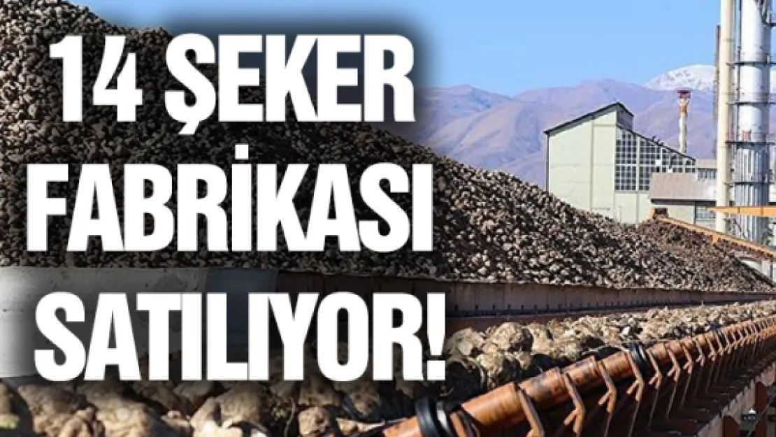 14 şeker fabrikası satılıyor! 