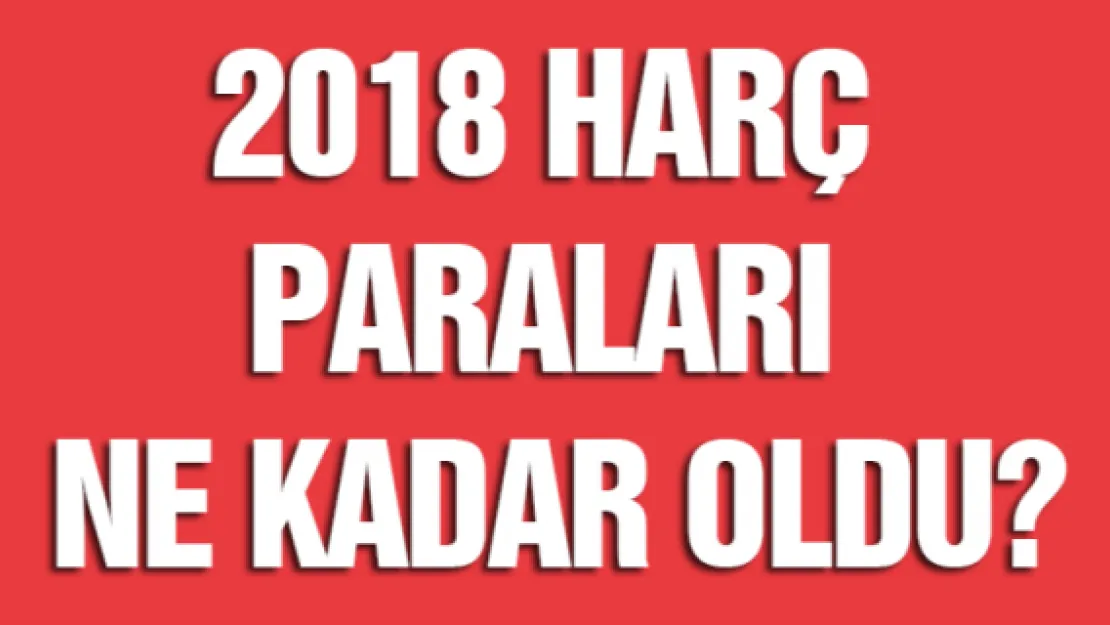 2018 harç paraları ne kadar oldu?