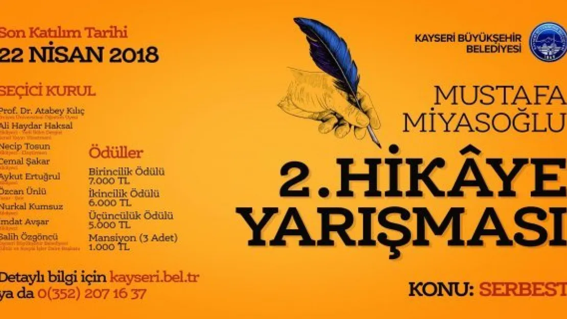 Büyükşehir'den ikinci hikaye yarışması 
