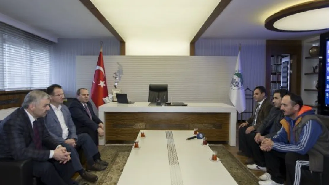 Engelli spor kulüpleri Başkan Çelik'i ziyaret etti 