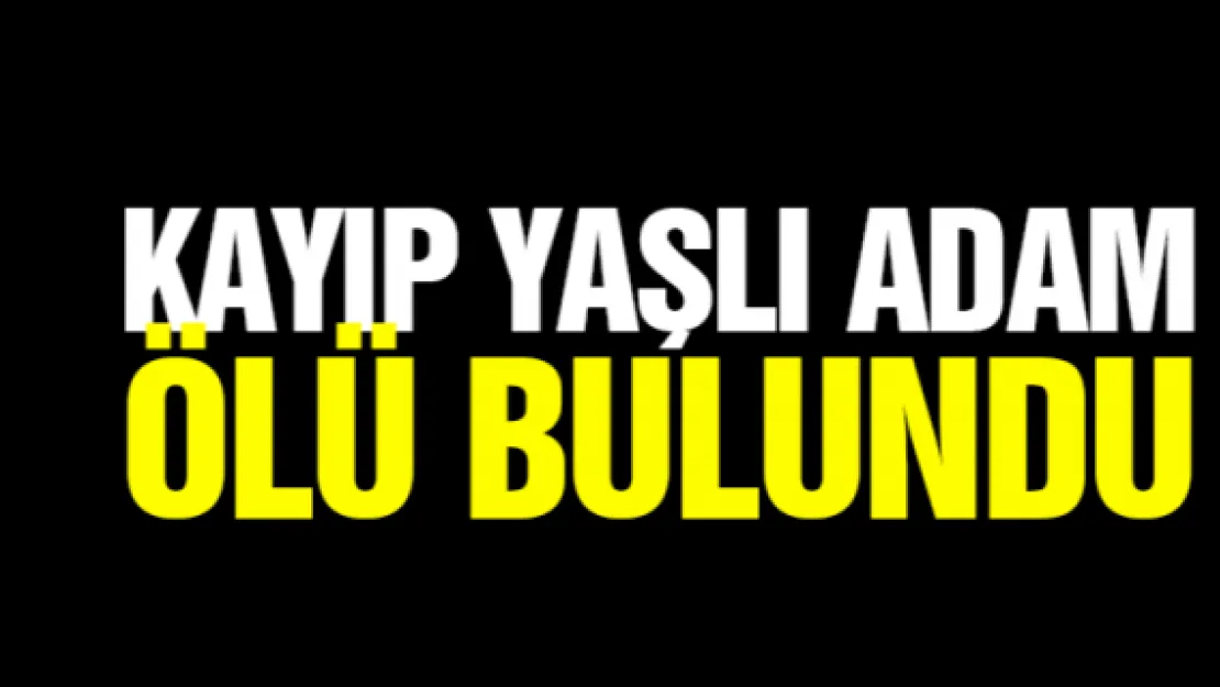 Kayıp yaşlı adam ölü bulundu