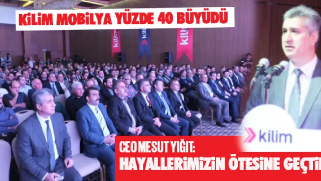 KİLİM MOBİLYA YÜZDE 40 BÜYÜDÜ