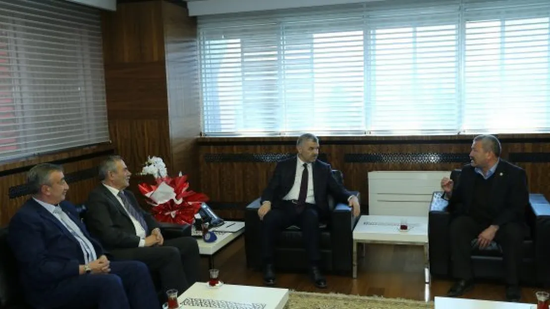 Yeşilhisar heyeti Başkan Çelik'i ziyaret etti