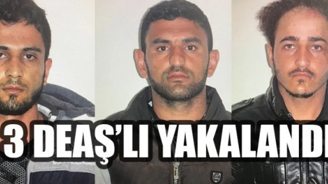 3 DEAŞ'LI YAKALANDI