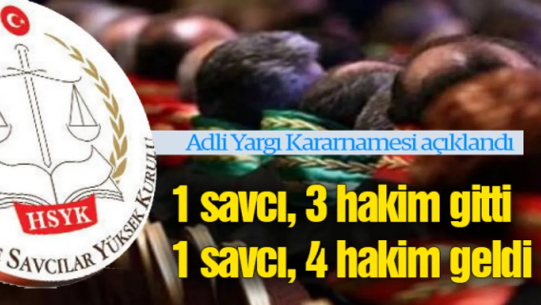 Adli Yargı kararnamesi açıklandı