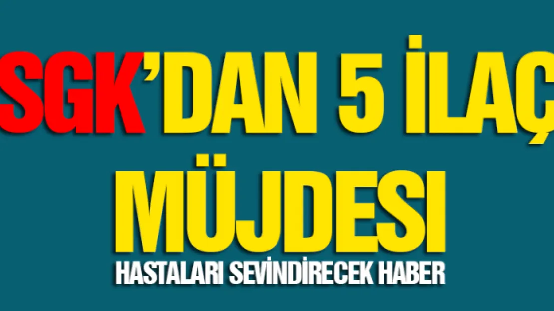 HASTALARI SEVİNDİRECEK HABER