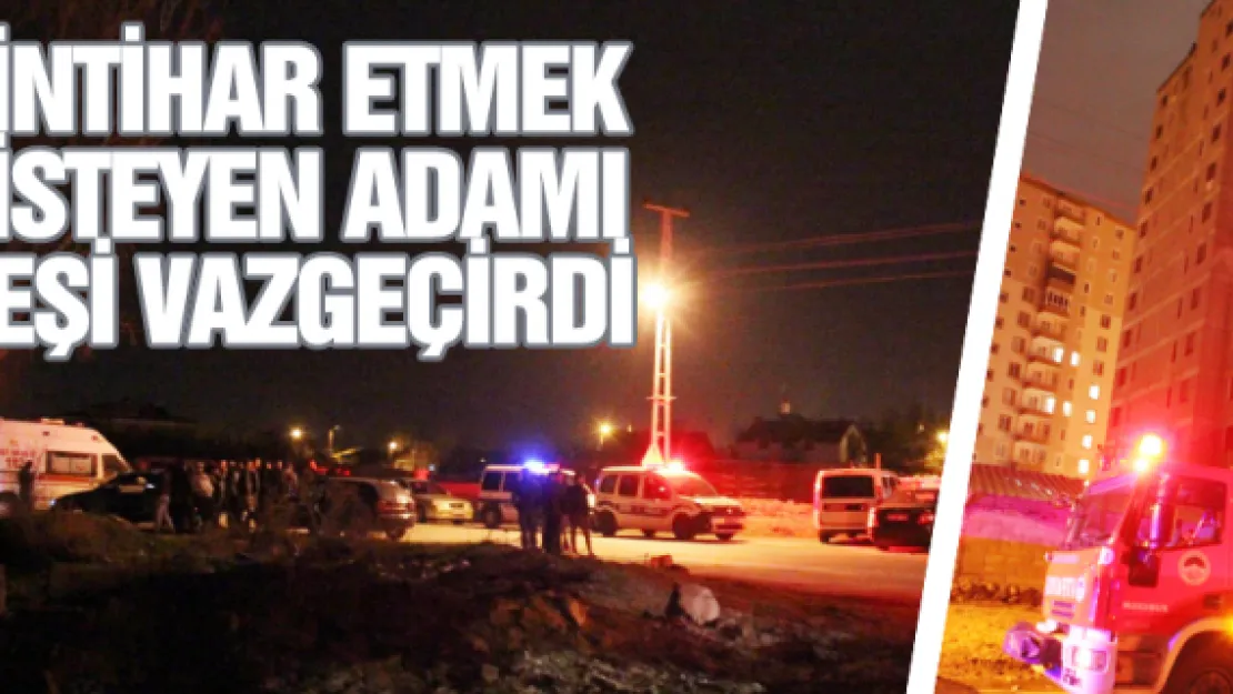 İntihar etmek isteyen adamı eşi vazgeçirdi 