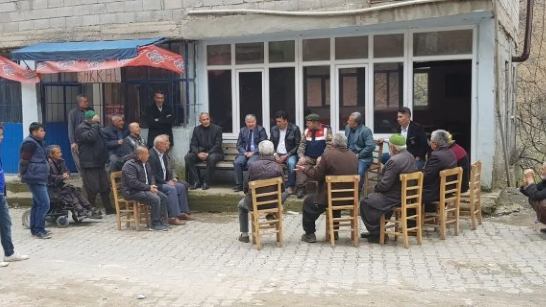Kaymakam Duru, selzede vatandaşları dinledi 