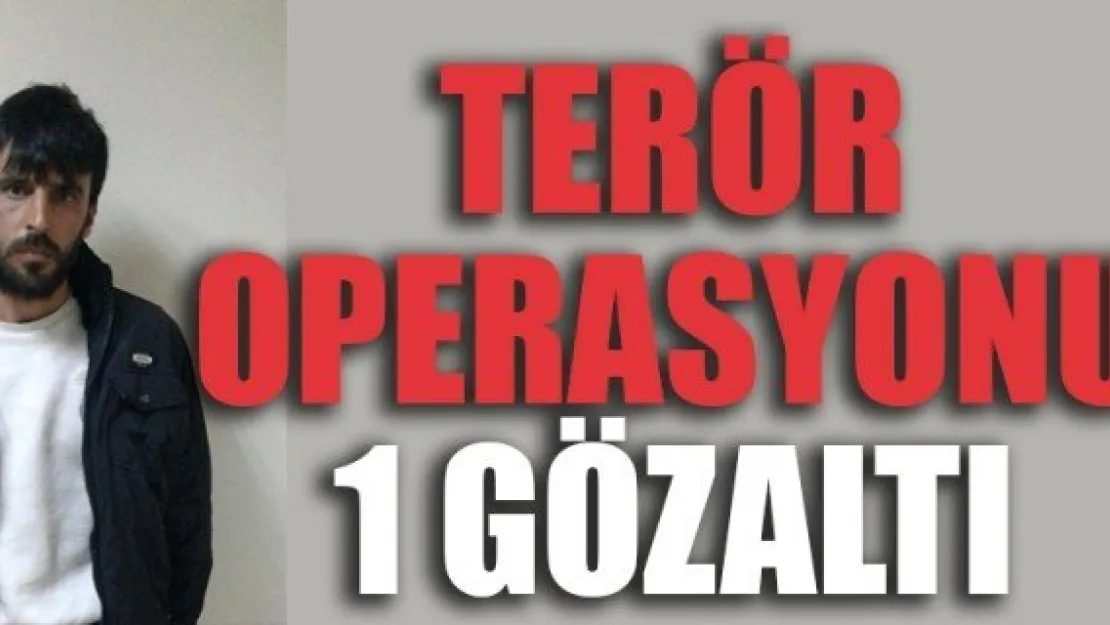 Kayseri'de terör operasyonu: 1 gözaltı