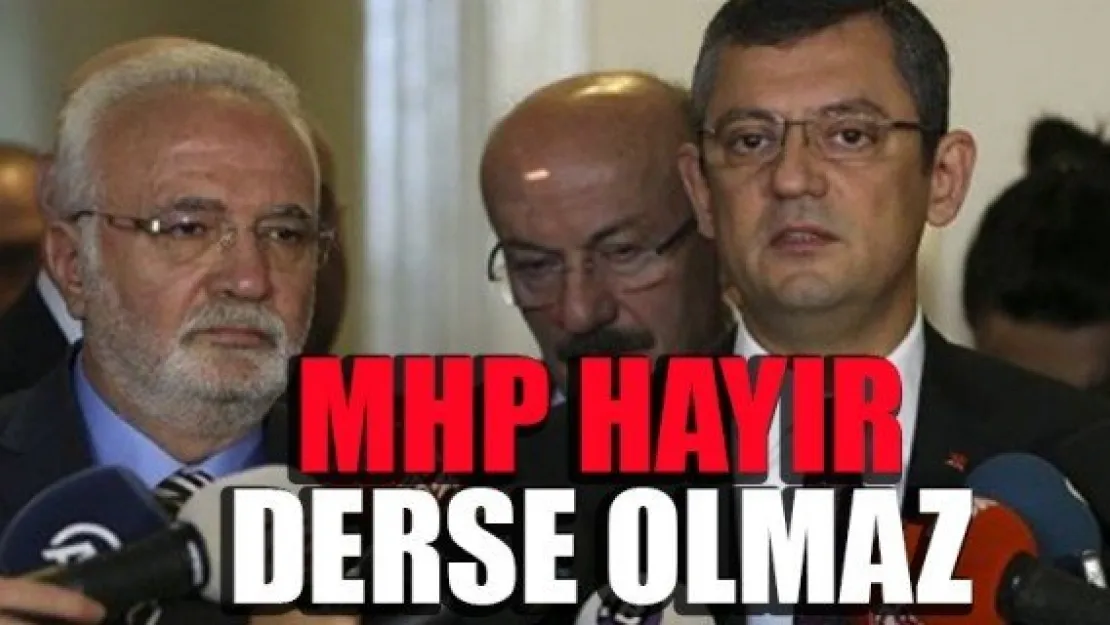 Mustafa Elitaş: MHP hayır derse olmaz