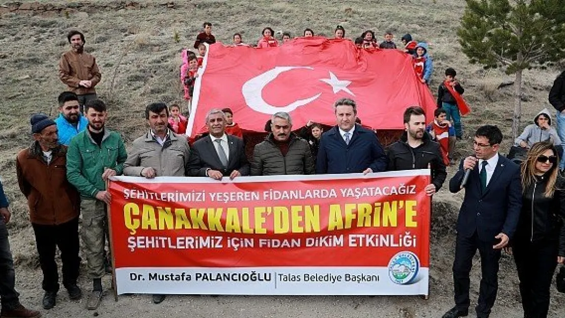 Şehitler için Kepez'e fidan dikildi