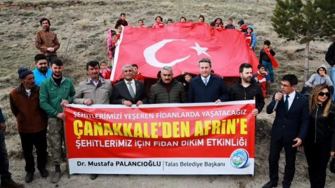 Şehitler için Kepez'e fidan dikildi