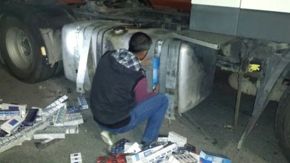 Aracın deposundan yakıt yerine sigara çıktı