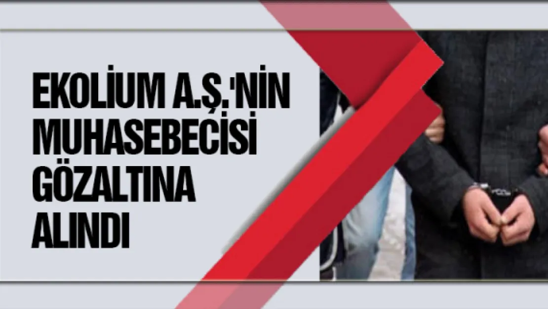 Ekolium A.Ş.'nin muhasebecisi gözaltına alındı 