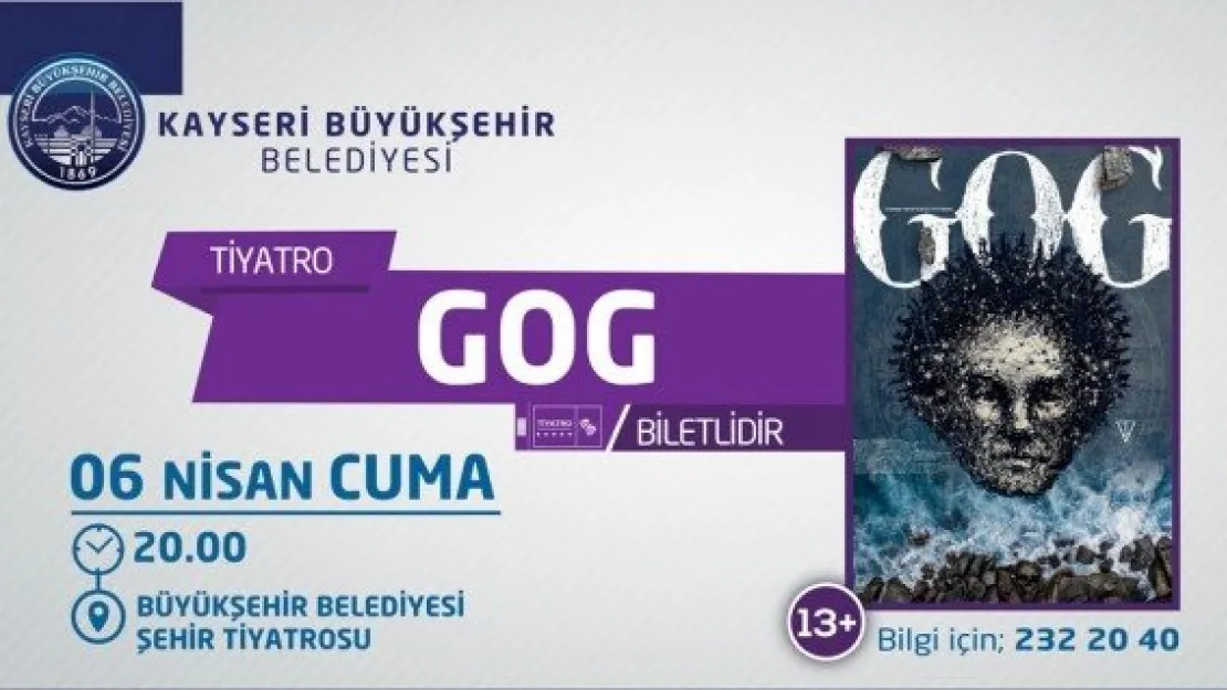 'Gog' oyunu sahnelenecek