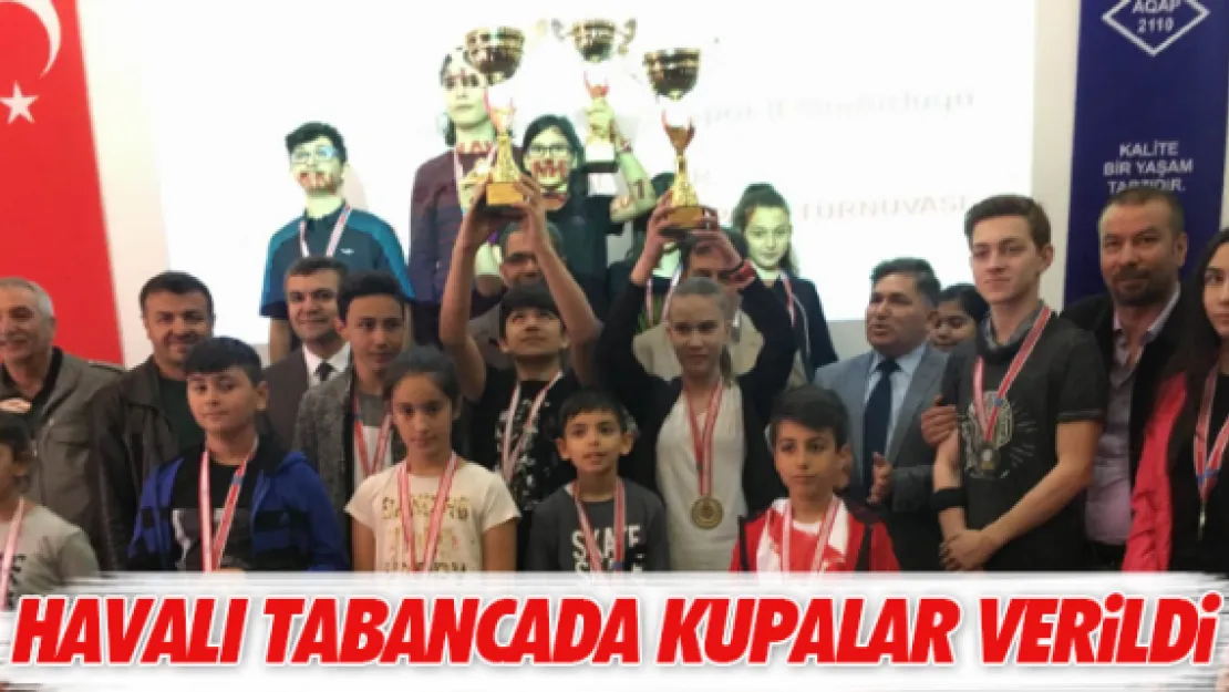 Havalı tabancada kupalar verildi