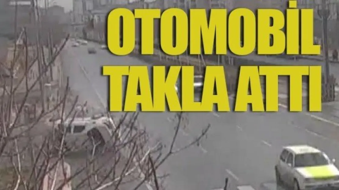 OTOMOBİL TAKLA ATTI