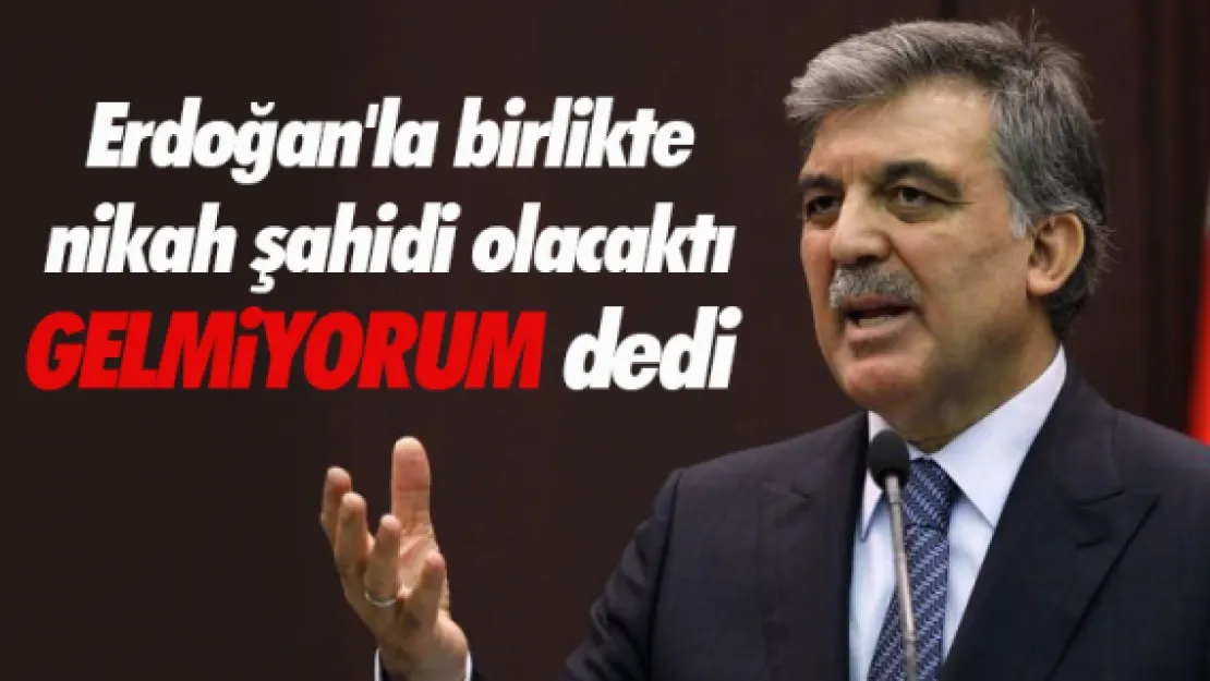 Abdullah Gül, Özhaseki'nin kızının düğününe katılmayacak