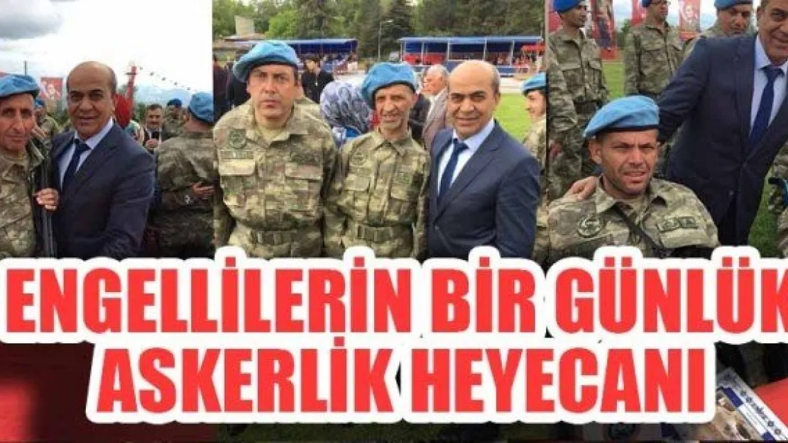 ENGELLİLERİN BİR GÜNLÜK ASKERLİK HEYECANI