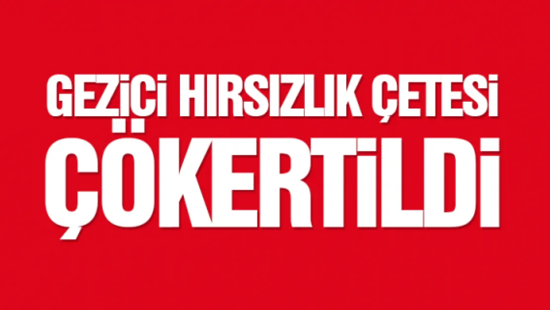 GEZiCi HIRSIZLIK ÇETESi ÇÖKERTiLDi