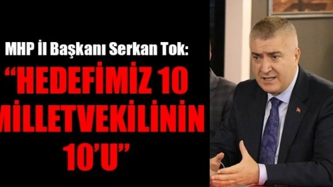 'HEDEFİMİZ 10 MİLLETVEKİLİNİN 10'U'