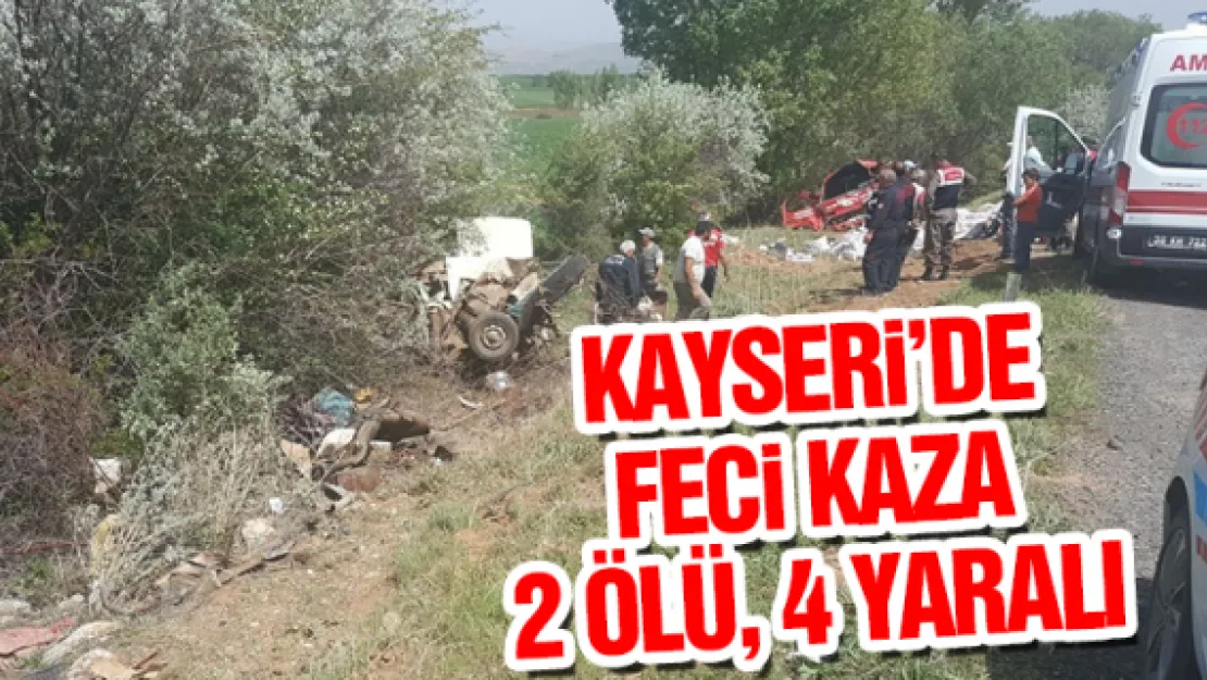 KAYSERi'DE FECi KAZA: 2 ÖLÜ, 4 YARALI