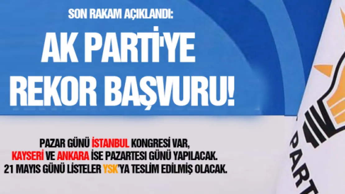 Son rakam açıklandı: AK Parti'ye rekor başvuru!