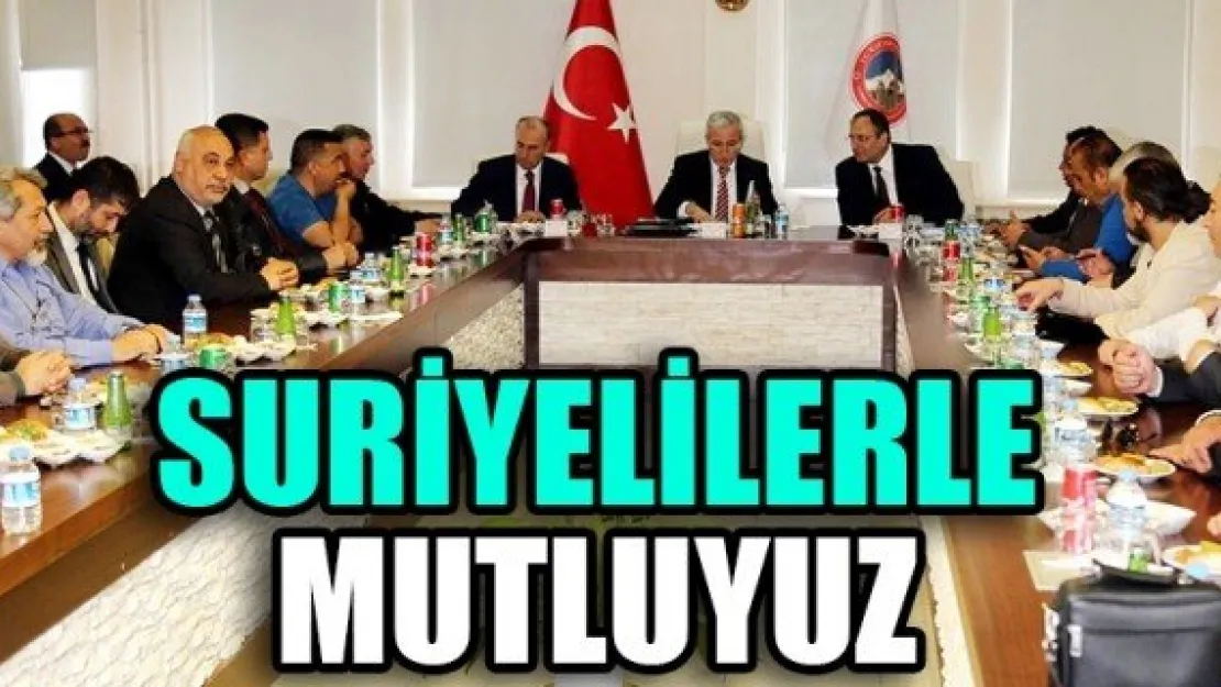 SURİYELİLERLE MUTLUYUZ