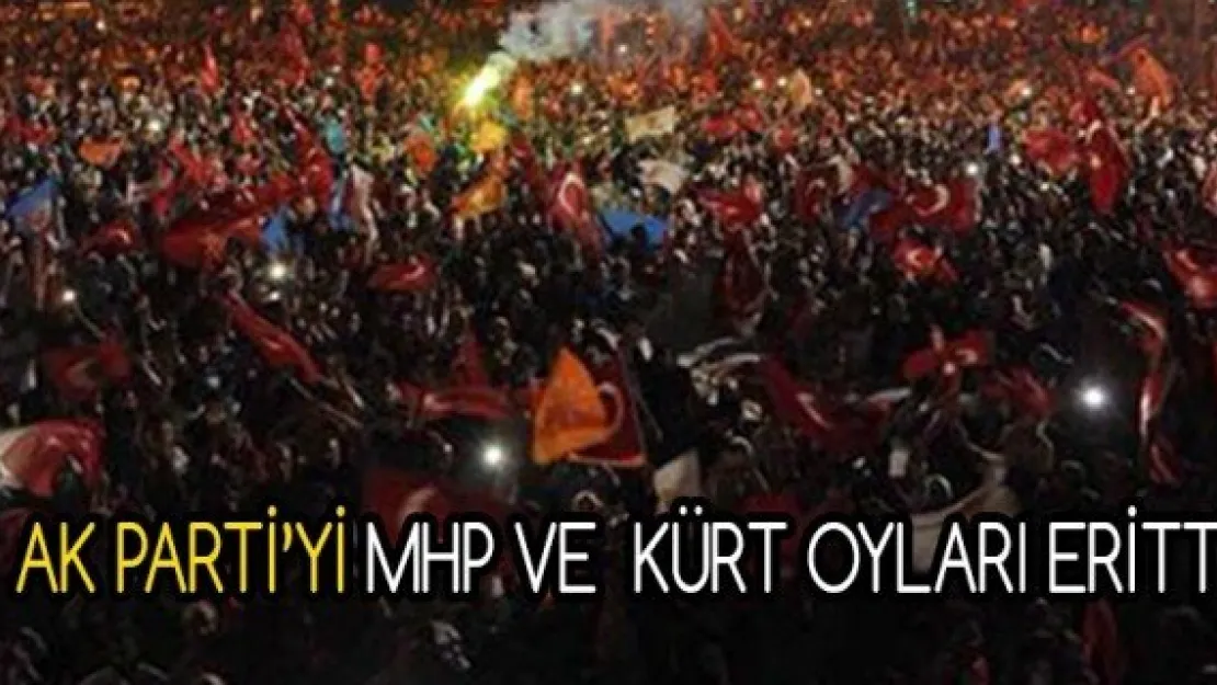 AK PARTİ'Yİ MHP VE  KÜRT OYLARI ERİTTİ