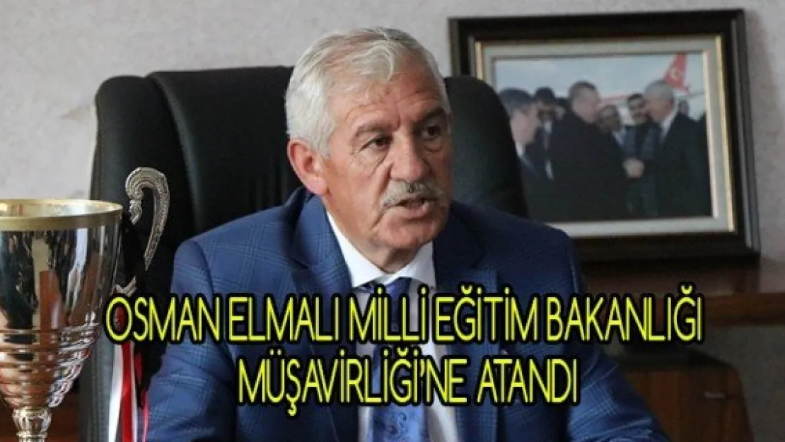 Osman Elmalı Milli Eğitim Bakanlığı Müşavirliği'ne atandı