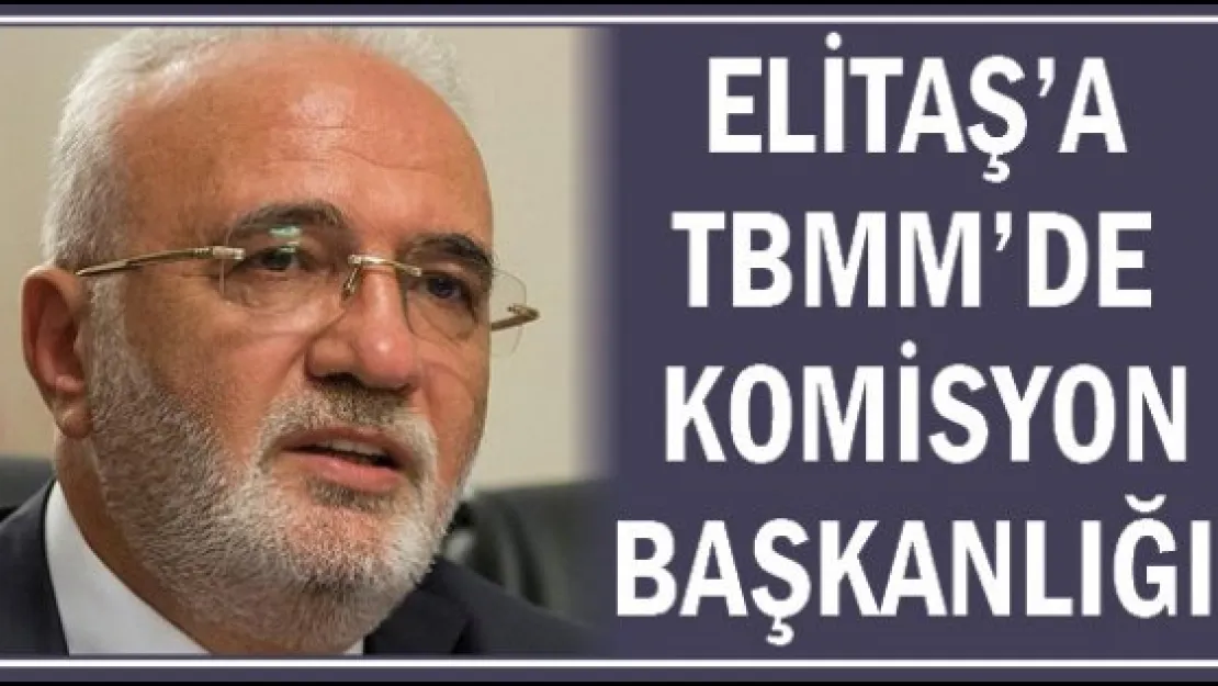 ELİTAŞ'A TBMM'DE KOMİSYON BAŞKANLIĞI