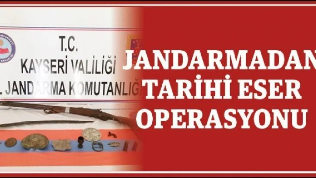 Jandarmadan tarihi eser operasyonu