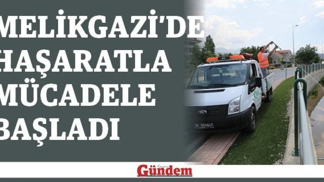 Melikgazi'de haşaratla mücadele başladı