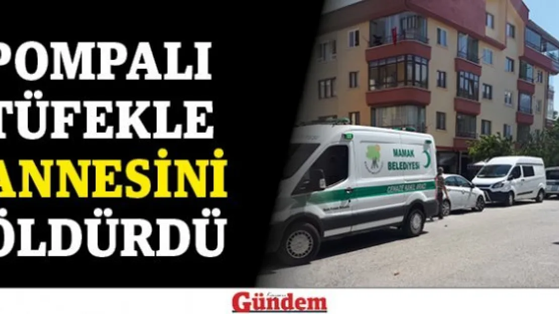 Pompalı tüfekle annesini öldürdü