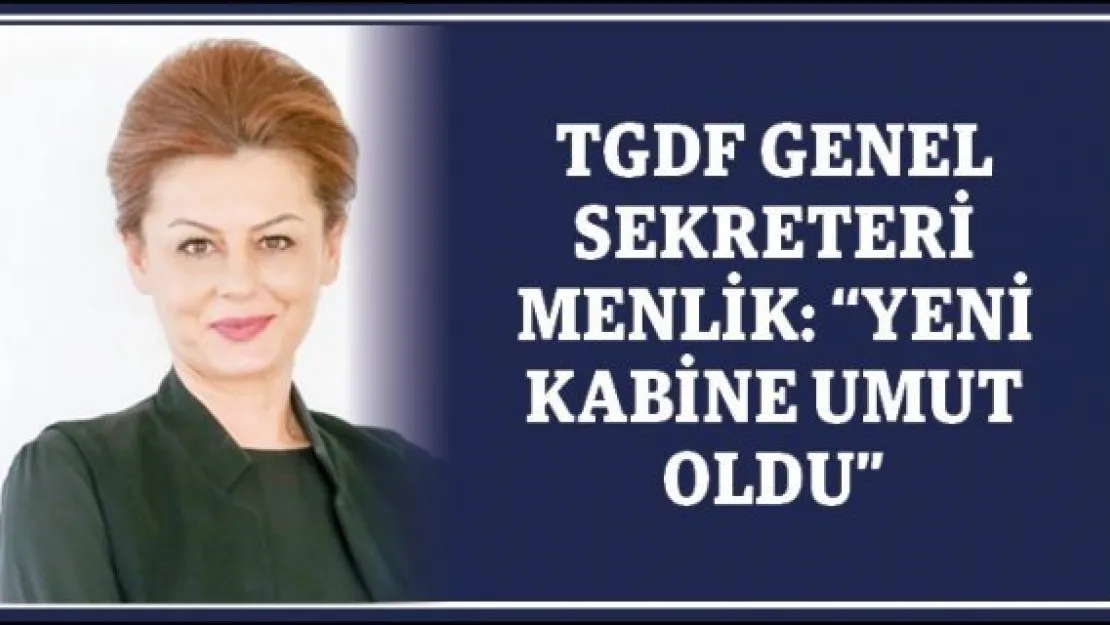 TGDF Genel Sekreteri Menlik: &quotYeni kabine umut oldu"