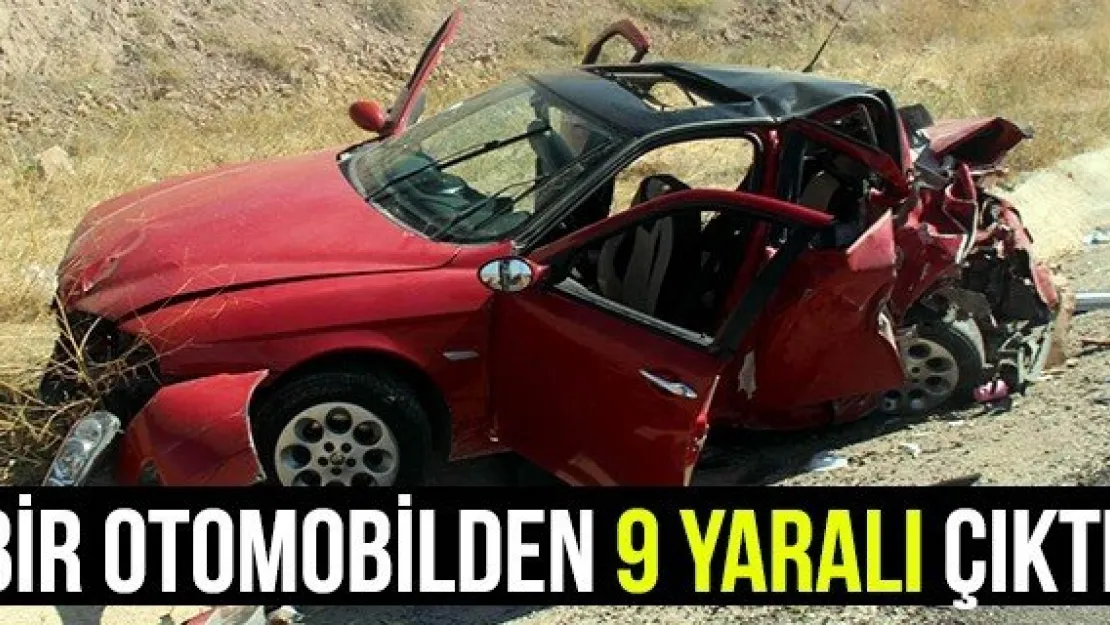 Bir otomobilden 9 yaralı çıktı