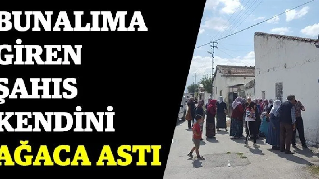 Bunalıma giren şahıs kendini ağaca astı