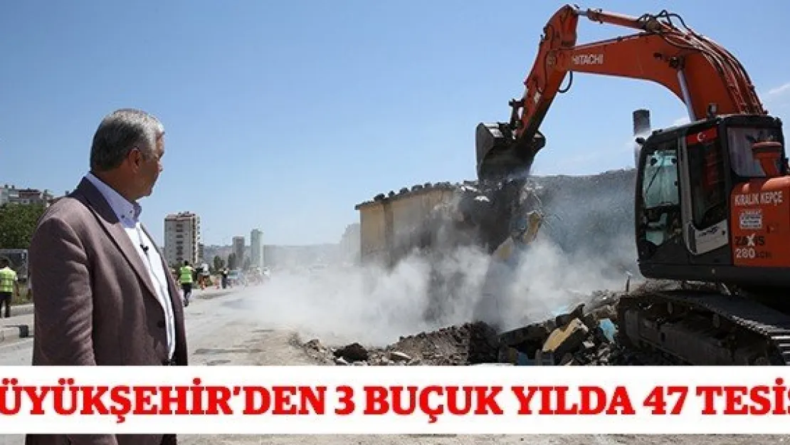 Büyükşehir'den 3 buçuk yılda 47 tesis