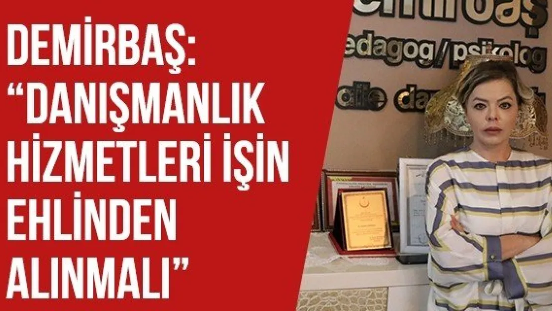 Demirbaş: 'Danışmanlık hizmetleri işin ehlinden alınmalı'