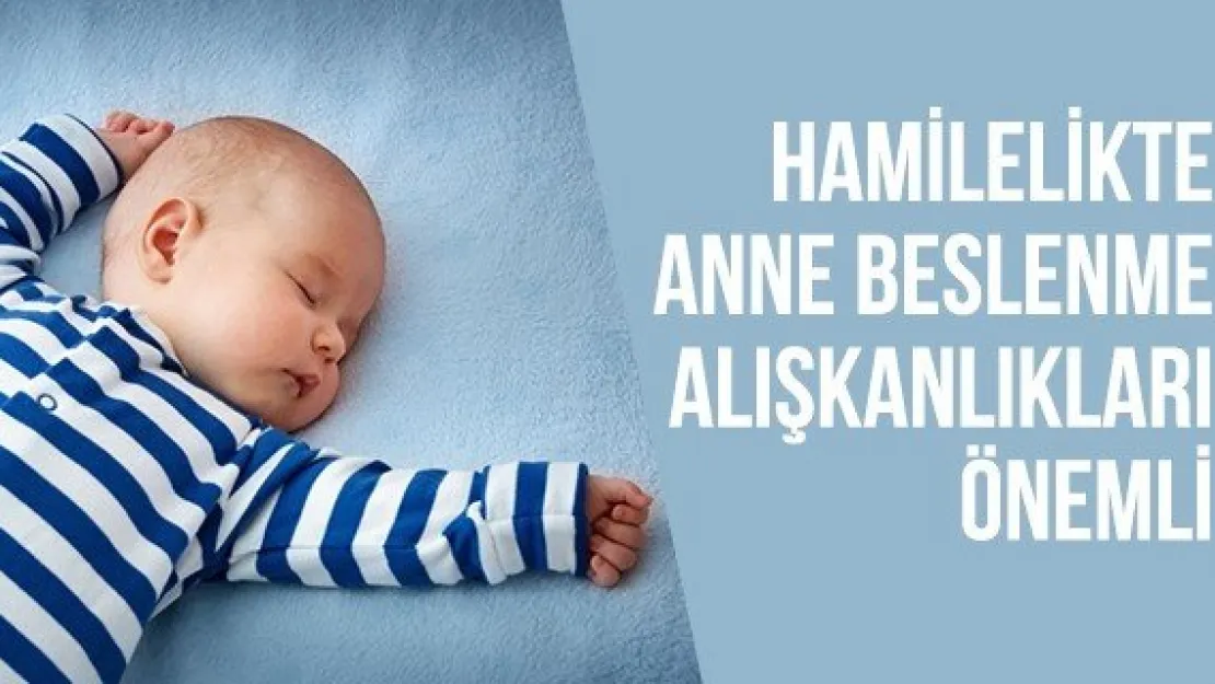 Hamilelikte anne beslenme alışkanlıkları önemli