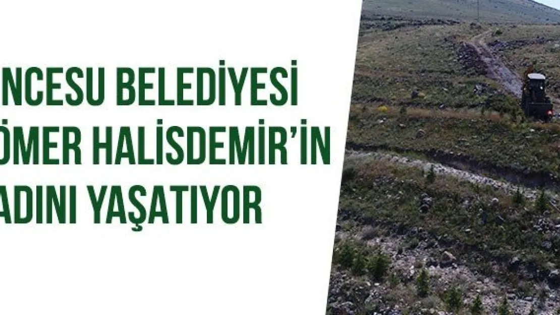 İncesu Belediyesi Ömer Halisdemir'in adını yaşatıyor