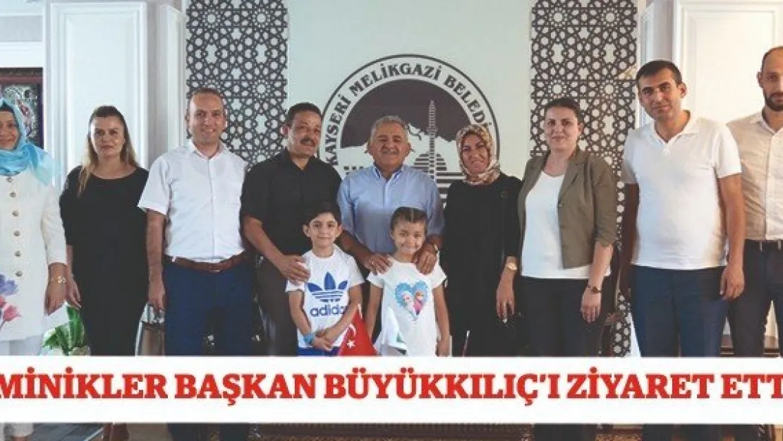 Minikler Başkan Büyükkılıç'ı ziyaret etti